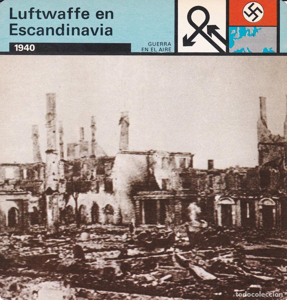 Postales: FICHA GUERRA EN EL AIRE: LUFTWAFFE EN ESCANDINAVIA. 1940 - NULL