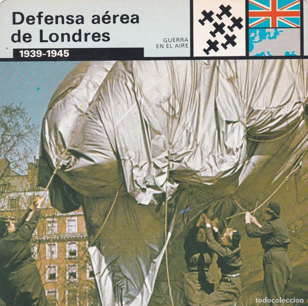 Postkarten: FICHA GUERRA EN EL AIRE: DEFENSA AEREA DE LONDRES. 1939-1945 - NULL