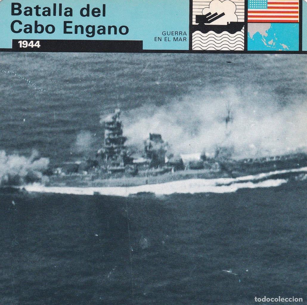 Cartes Postales: FICHA GUERRA EN EL MAR: BATALLA DEL CABO ENGANO. 1944 - NULL