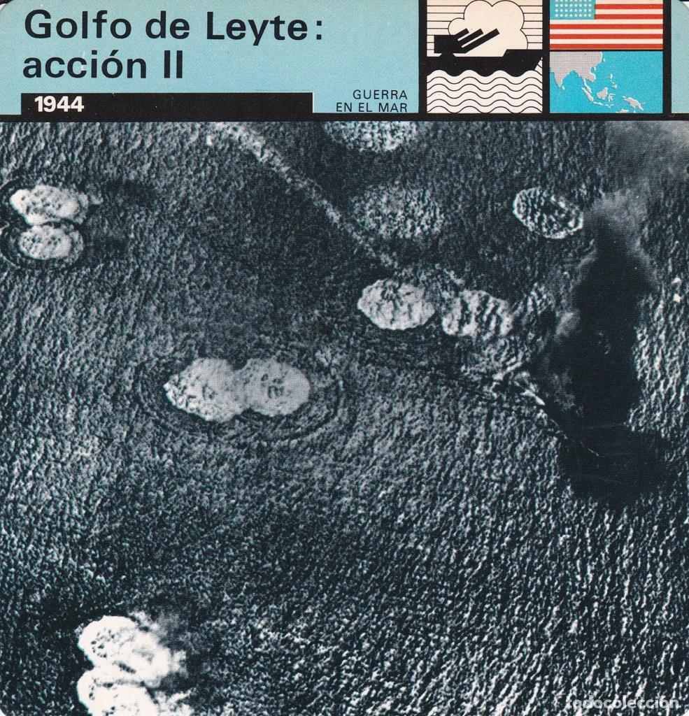Cartes Postales: FICHA GUERRA EN EL MAR: GOLFO DE LEYTE: ACCION II. 1944 - NULL