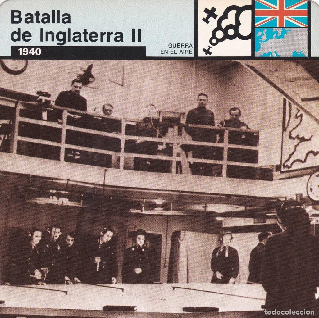Cartes Postales: FICHA GUERRA EN EL AIRE: BATALLA DE INGLATERRA II. 1940 - NULL