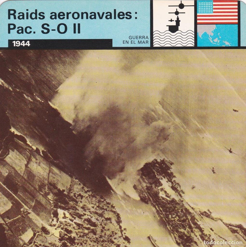 Cartes Postales: FICHA GUERRA EN EL MAR: RAIDS AERONAVALES: PAC. S-O II. 1944 - NULL