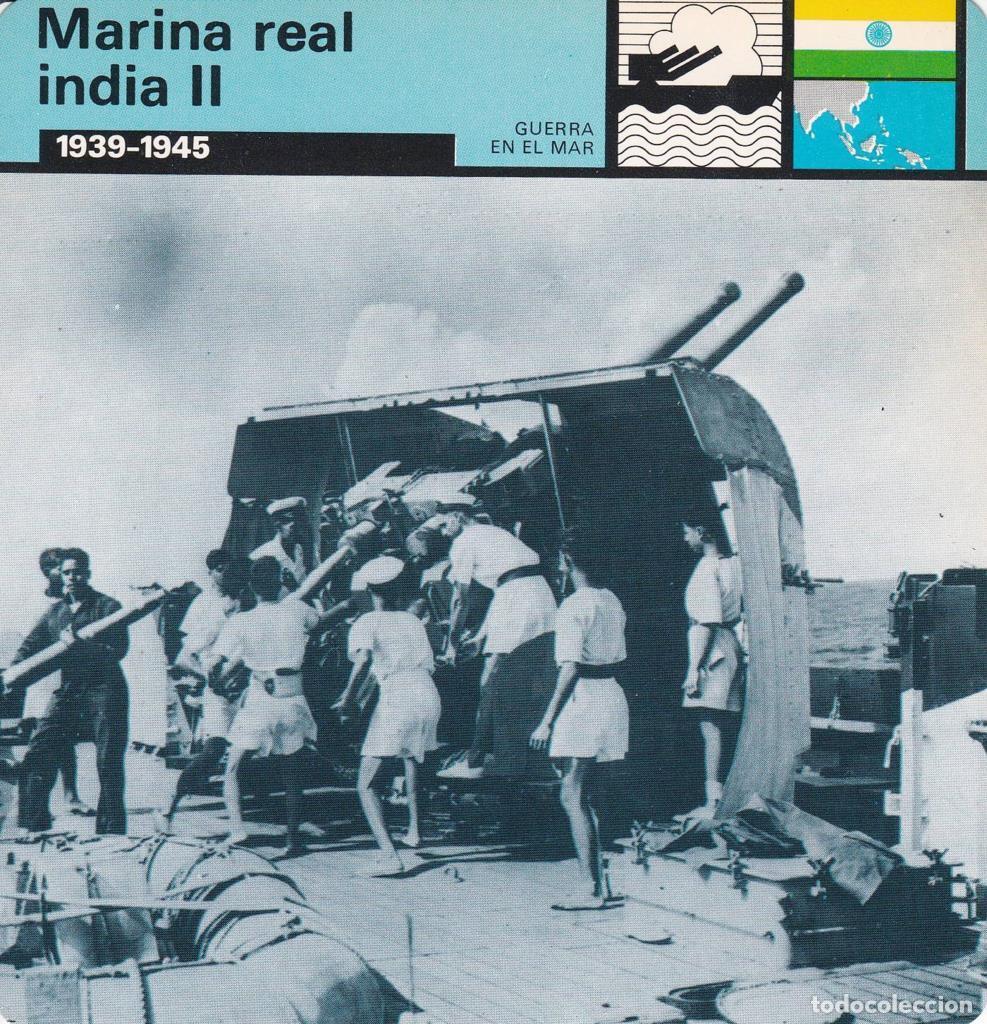 Cartes Postales: FICHA GUERRA EN EL MAR: MARINA REAL INDIA II. 1939-1945 - NULL
