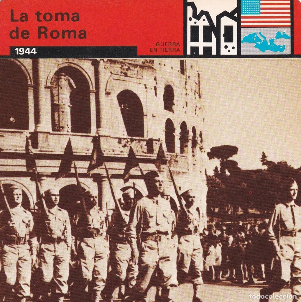 Cartes Postales: FICHA GUERRA EN TIERRA: LA TOMA DE ROMA. 1944 - NULL