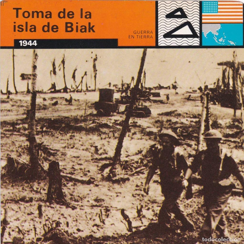 Postcards: FICHA GUERRA EN TIERRA: TOMA DE LA ISLA DE BIAK. 1944 - NULL