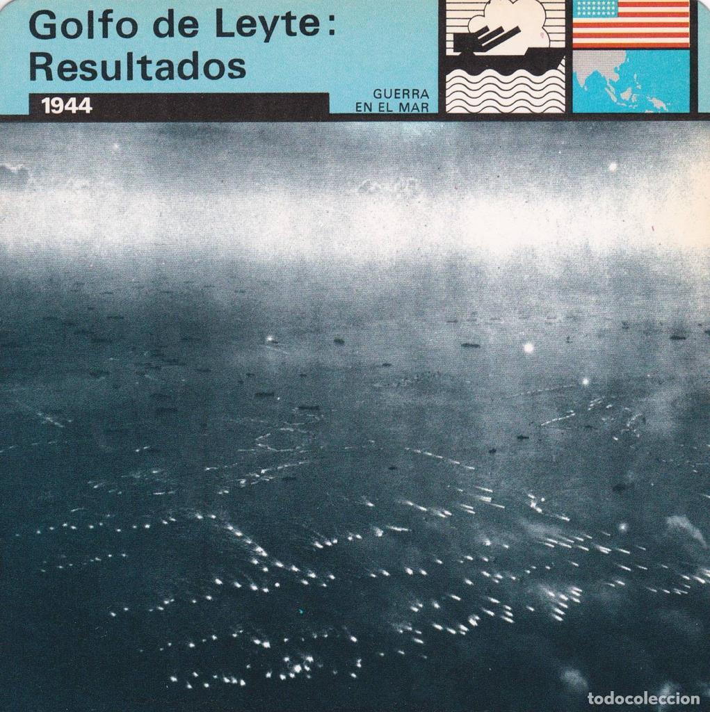 Postcards: FICHA GUERRA EN EL MAR: GOLFO DE LEYTE: RESULTADOS. 1944 - NULL