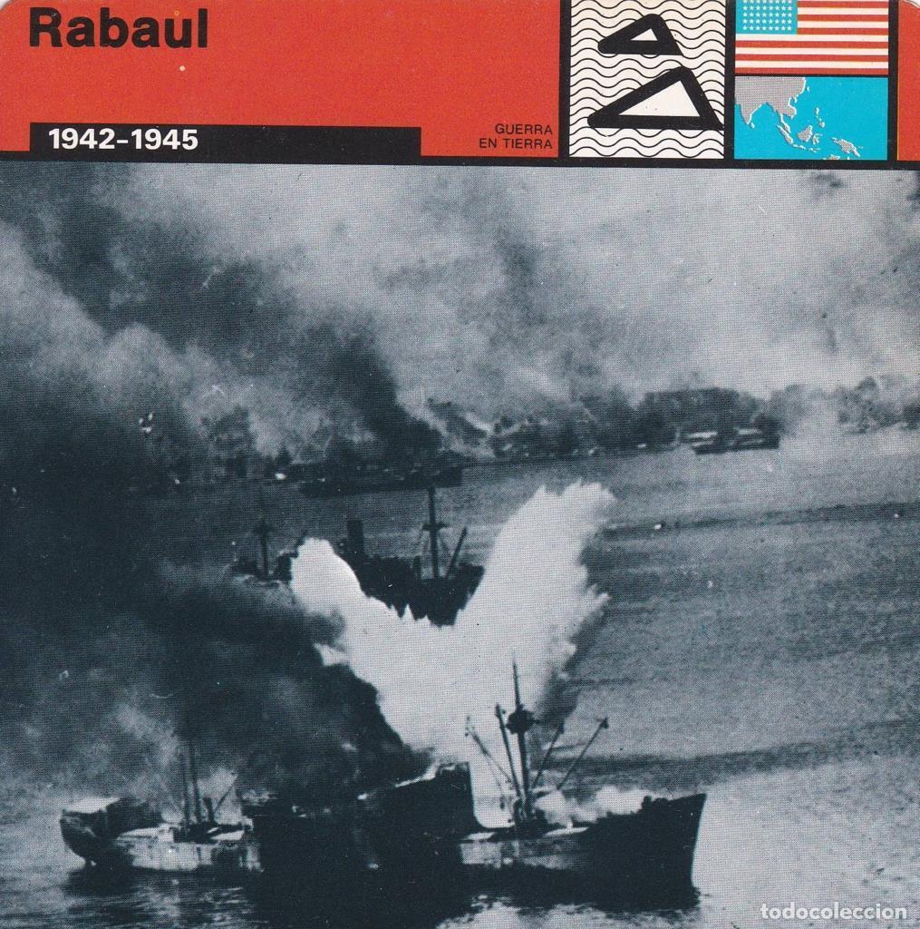 Postales: FICHA GUERRA EN TIERRA: RABAUL. 1942-1945 - NULL
