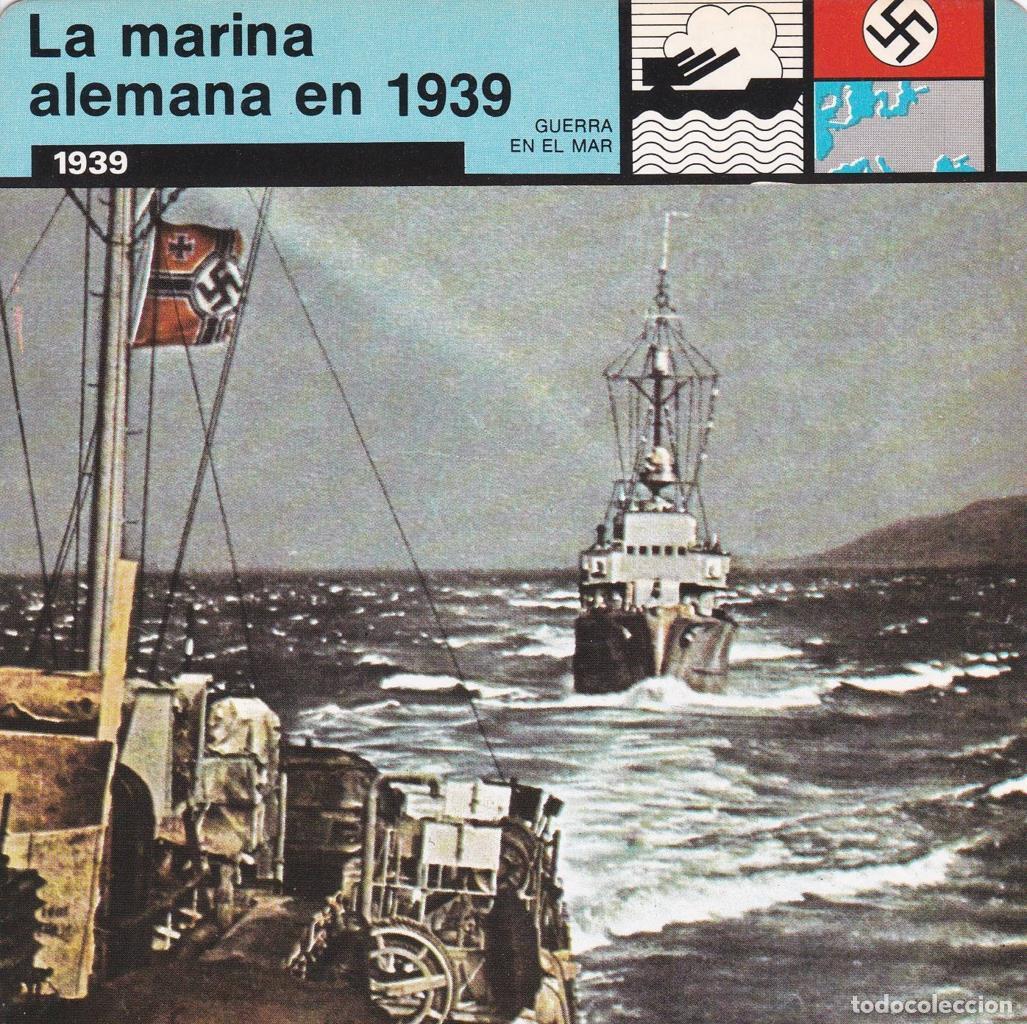 Postcards: FICHA GUERRA EN EL MAR: LA MARINA ALEMANA EN 1939. 1939 - NULL