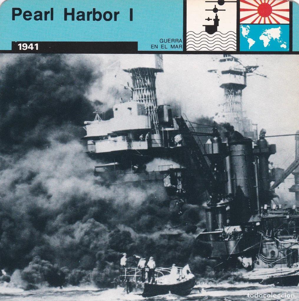 Postcards: FICHA GUERRA EN EL MAR: PEARL HARBOR I. 1941 - NULL