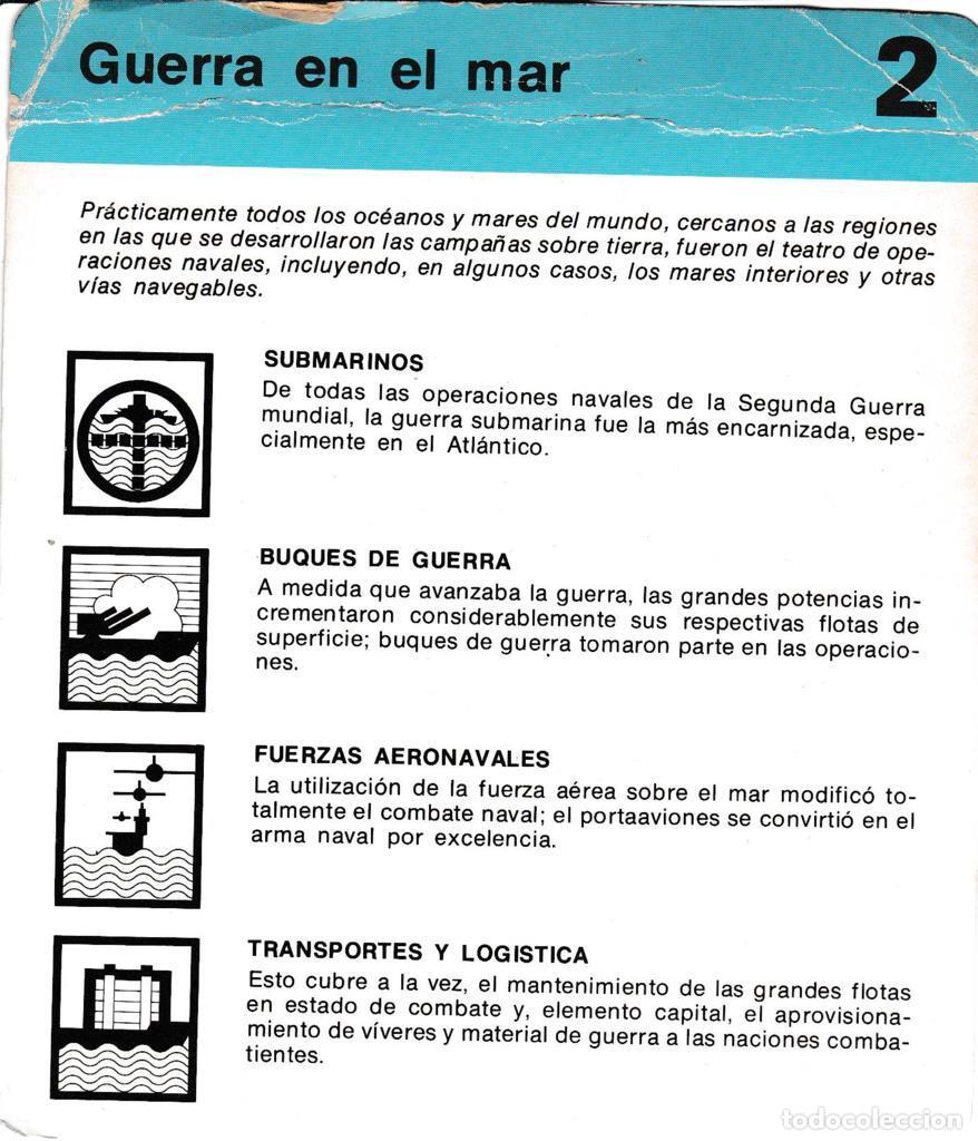 Postcards: FICHA GUERRA EN EL MAR; SUBMARINOS; BUQUES DE GUERRA; FUERZAS AERONAVALES; TRANSPORTES Y LOGISTICA;