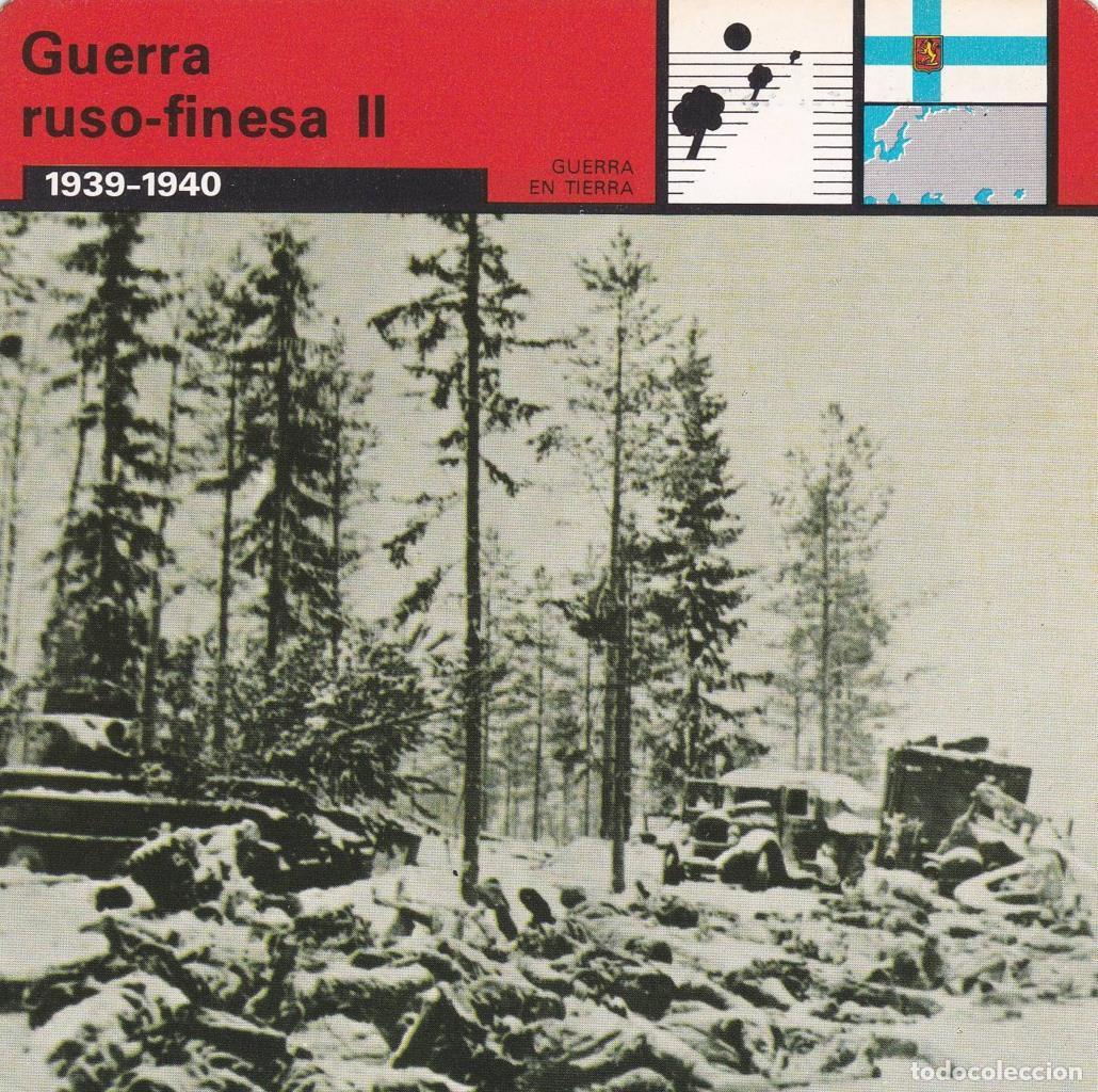 Postcards: FICHA GUERRA EN TIERRA: GUERRA RUSO-FINESA II. 1939-1940 - NULL