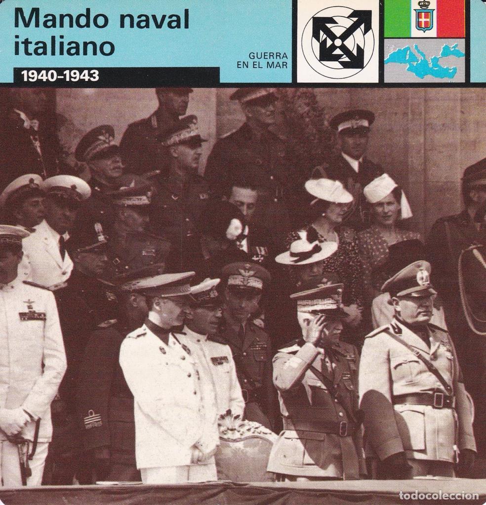 Postcards: FICHA GUERRA EN EL MAR: MANDO NAVAL ITALIANO. 1940-1943 - NULL