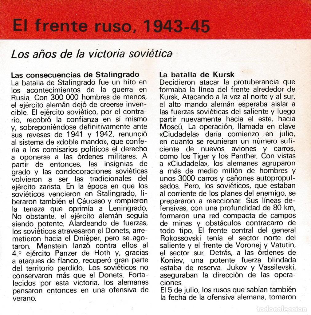 Postcards: CRONOLOGIA: EL FRENTE RUSO 1943-1945. TRIPTICO - NULL
