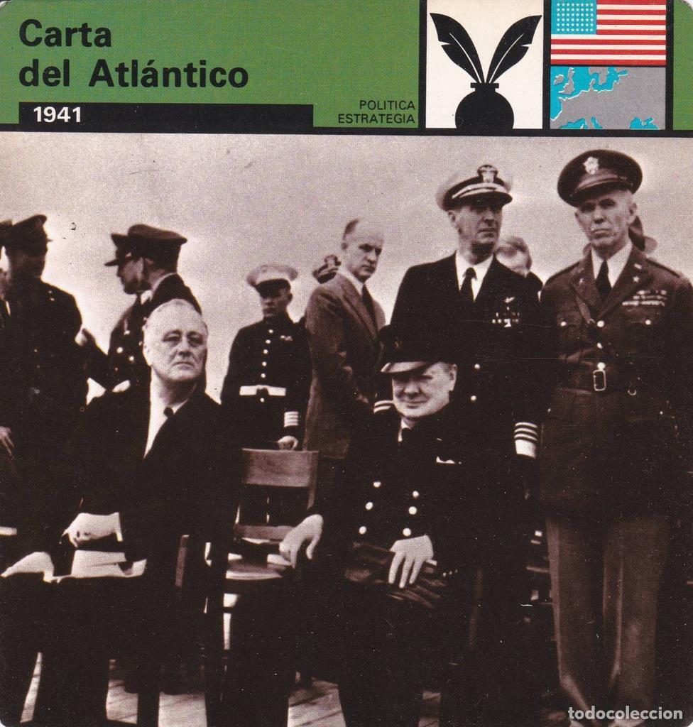 Postcards: FICHA POLITICA, ESTRATEGIA: CARTA DEL ATLANTICO. 1941 - NULL