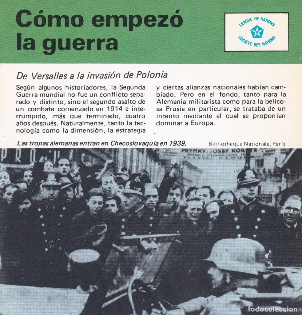 Postcards: CRONOLOGIA: COMO EMPEZ&Oacute; LA GUERRA. TRIPTICO - NULL