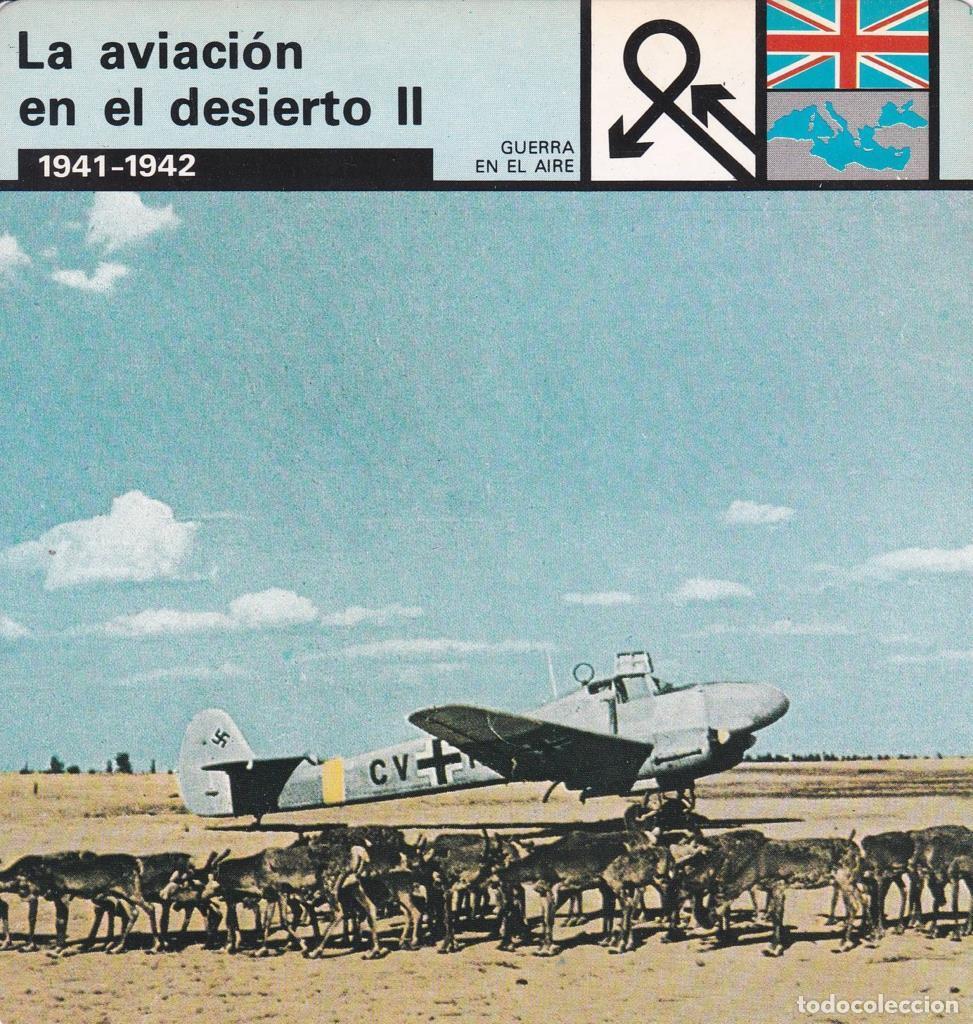 Postcards: FICHA GUERRA EN EL AIRE: LA AVIACION EN EL DESIERTO II. 1941-1942 - NULL