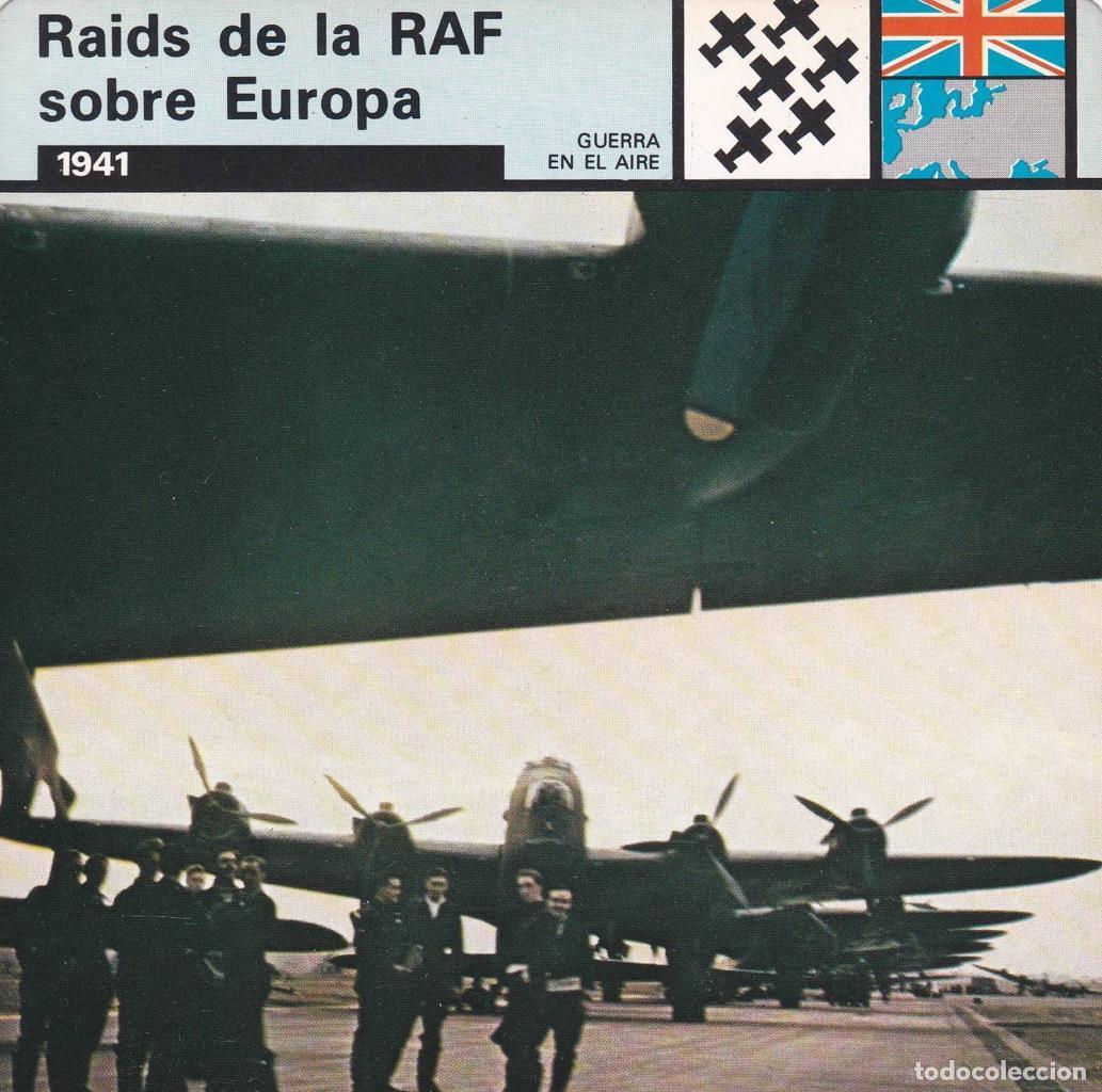 Postcards: FICHA GUERRA EN EL AIRE: RAIDS DE LA RAF SOBRE EUROPA. 1941 - NULL