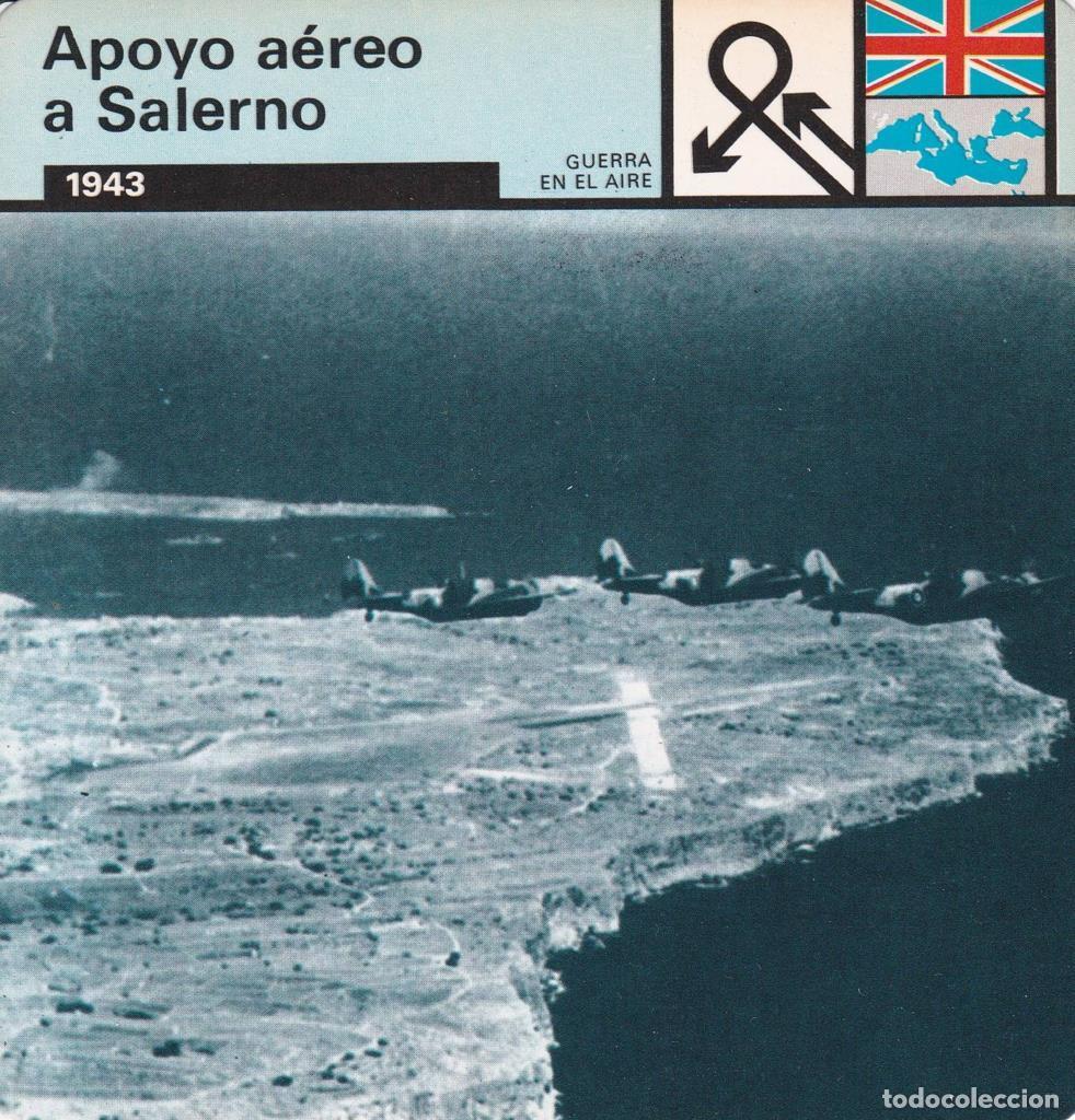 Postcards: FICHA GUERRA EN EL AIRE: APOYO AEREO A SALERNO. 1943 - NULL