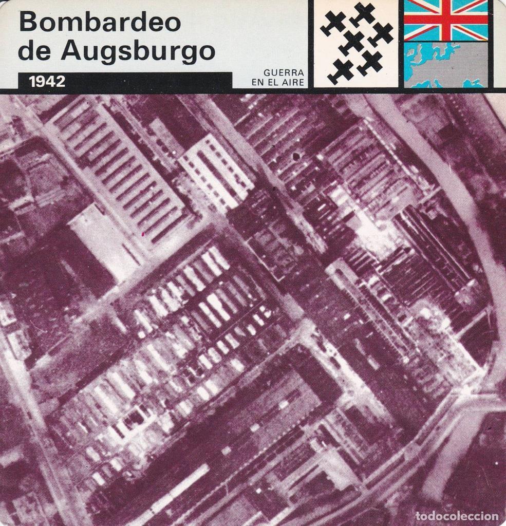 Postkarten: FICHA GUERRA EN EL AIRE: BOMBARDEO DE AUGSBURGO. 1942 - NULL