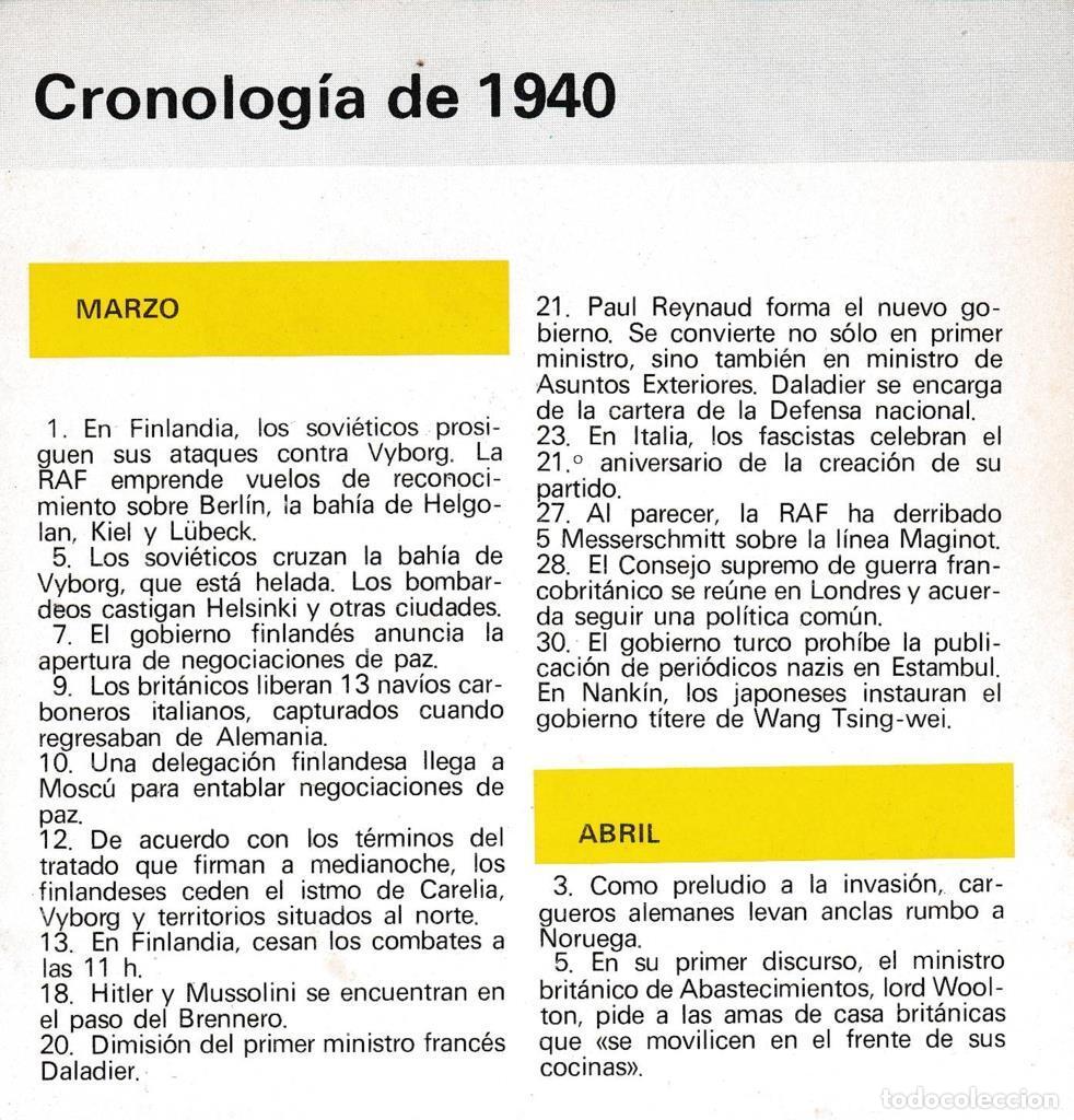 Postkarten: CRONOLOGIA: CRONOLOGIA DE 1940. TRIPTICO - NULL