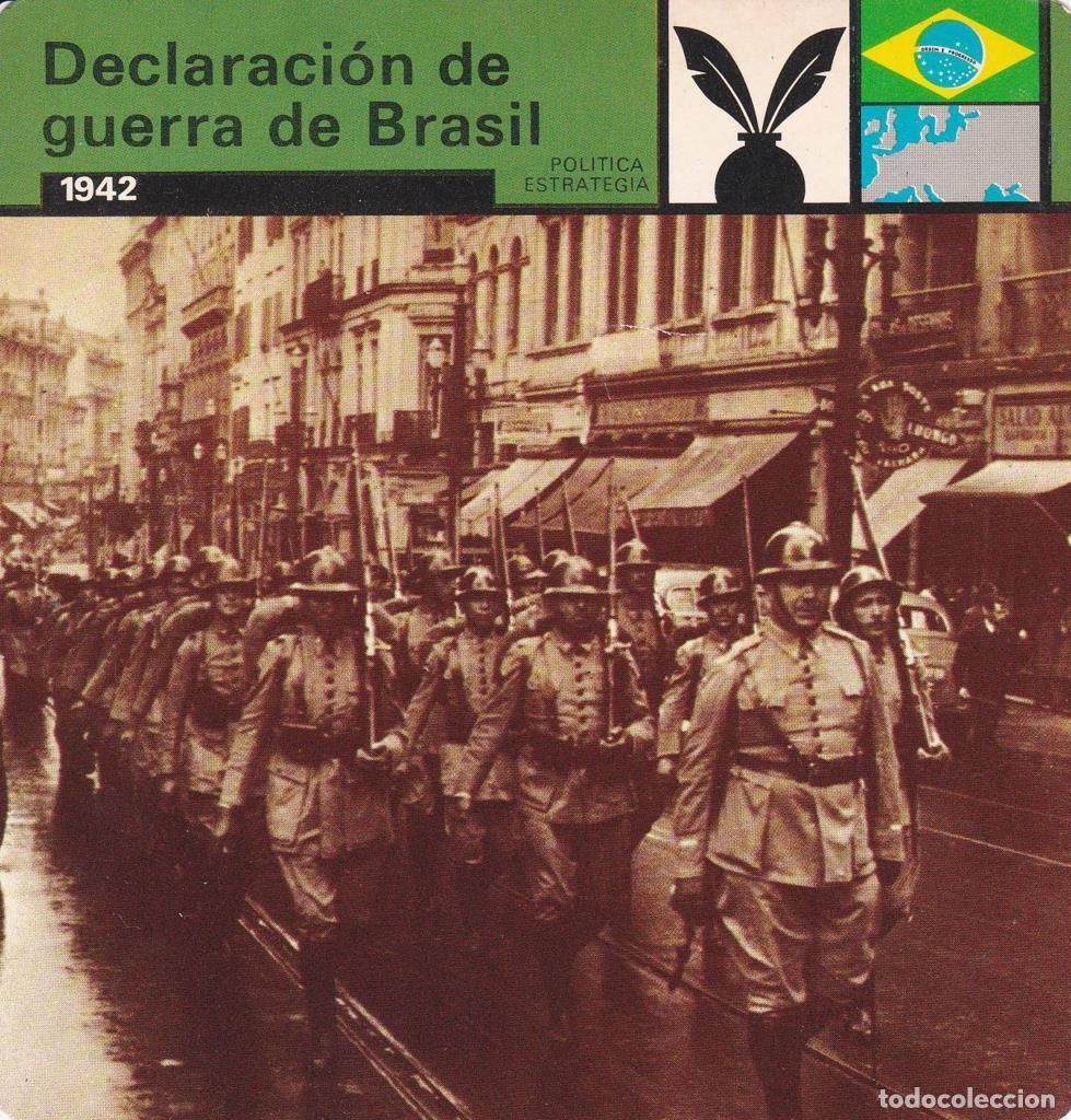 Postkarten: FICHA POLITICA, ESTRATEGIA: DECLARACION DE GUERRA DE BRASIL. 1942 - NULL