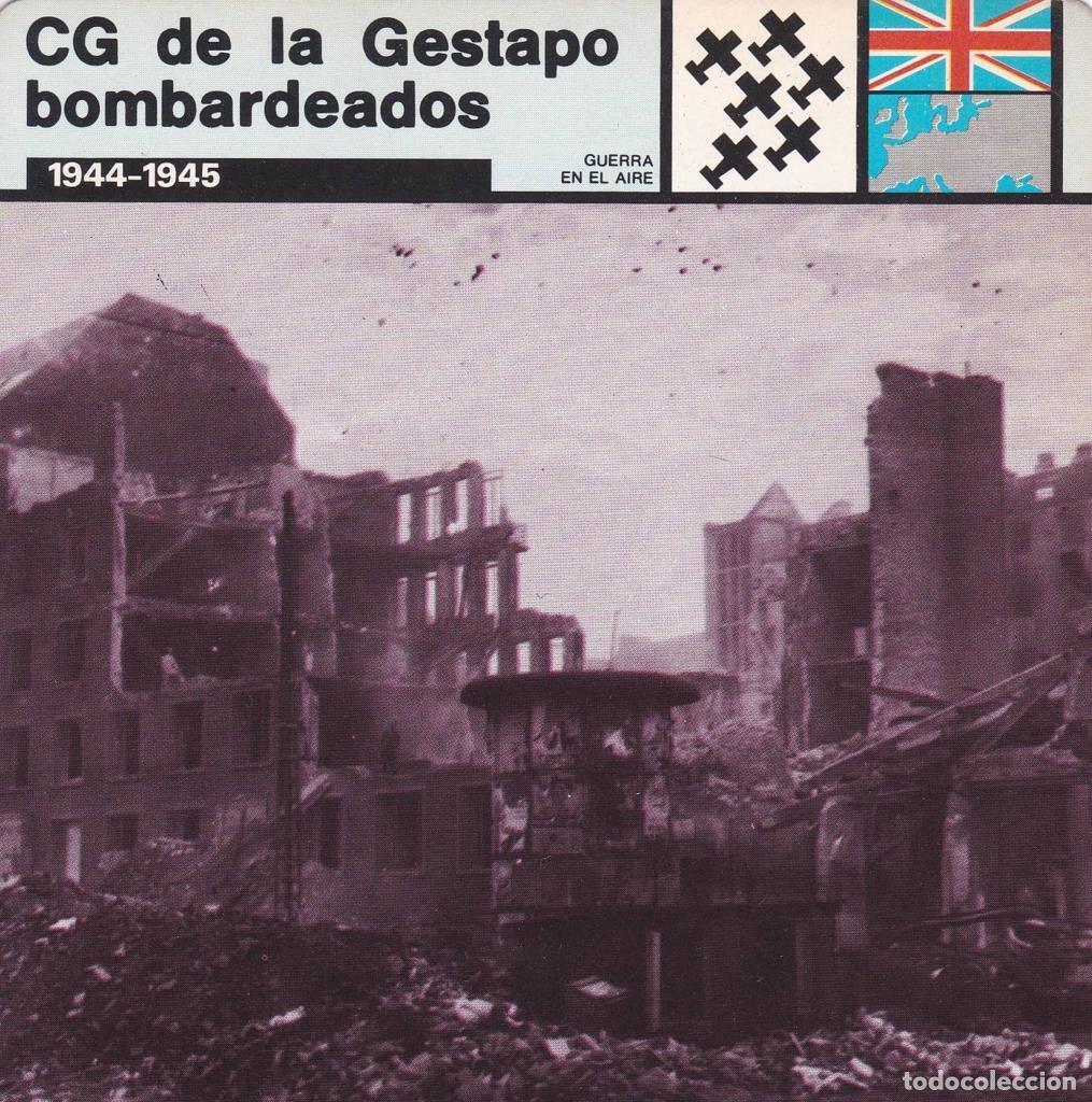 Postkarten: FICHA GUERRA EN EL AIRE: CG DE LA GESTAPO BOMBARDEADOS. 1944-1945 - NULL