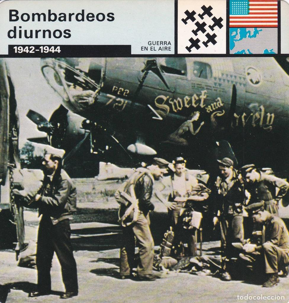 Postkarten: FICHA GUERRA EN EL AIRE: BOMBARDEOS DIURNOS. 1942-1944 - NULL