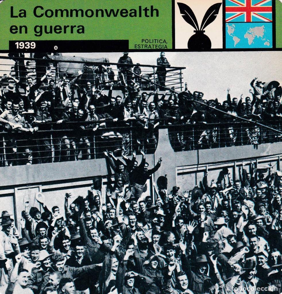 Postkarten: FICHA POLITICA, ESTRATEGIA: LA COMMONWEALTH EN GUERRA. 1939 - NULL
