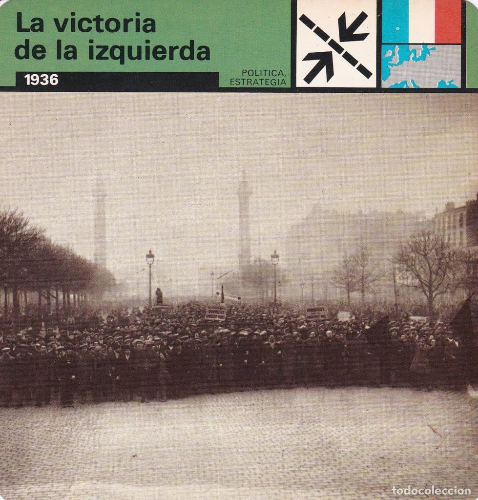 Postales: FICHA POLITICA, ESTRATEGIA: LA VICTORIA DE LA IZQUIERDA. 1936 - NULL
