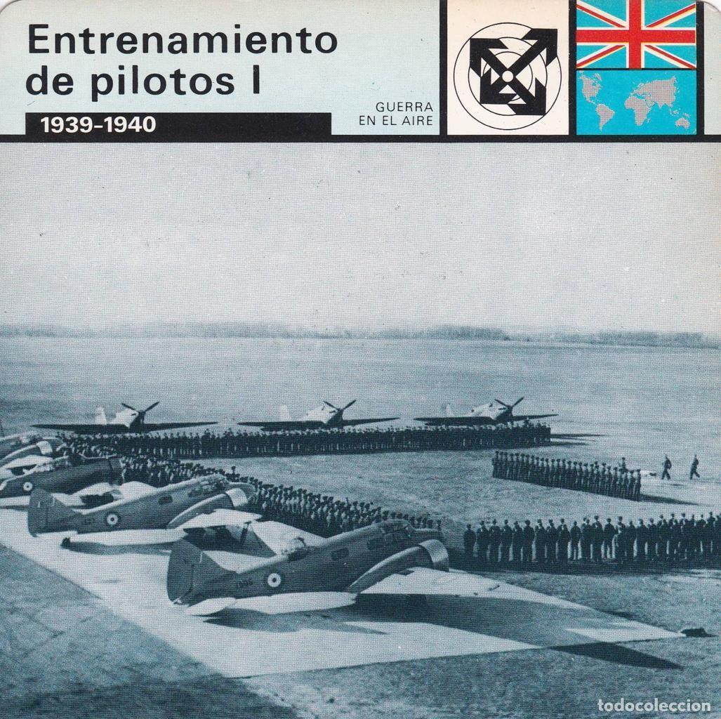 Postales: FICHA GUERRA EN EL AIRE: ENTRENAMIENTOS DE PILOTOS I. 1939-1940 - NULL