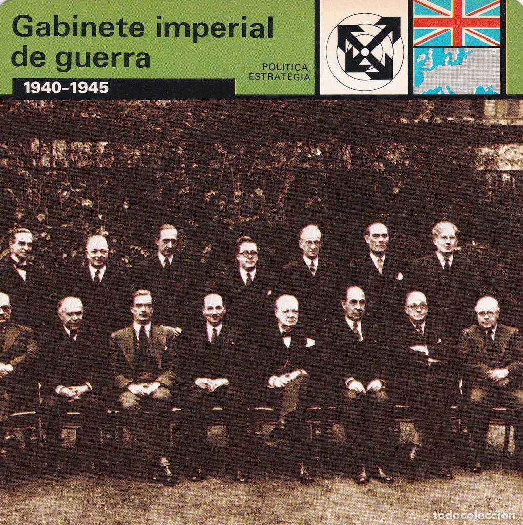 Postales: FICHA POLITICA, ESTRATEGIA: GABINETE IMPERIAL DE GUERRA. 1940-1945 - NULL