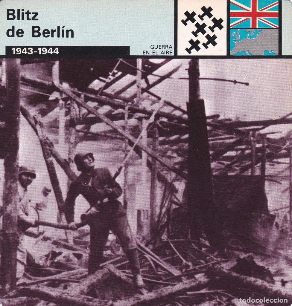 Postales: FICHA GUERRA EN EL AIRE: BLITZ DE BERLIN. 1943-1944 - NULL