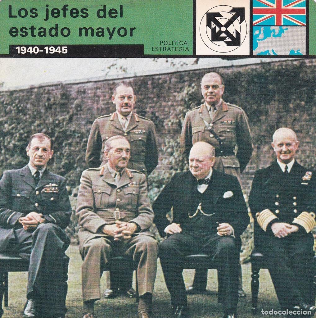 Postales: FICHA POLITICA, ESTRATEGIA: LOS JEFES DEL ESTADO MAYOR. 1940-1945 - NULL