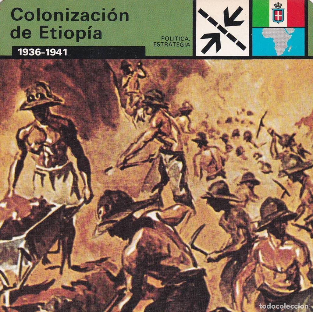Postales: FICHA POLITICA, ESTRATEGIA: COLONIZACION DE ETIOPIA. 1936-1941 - NULL