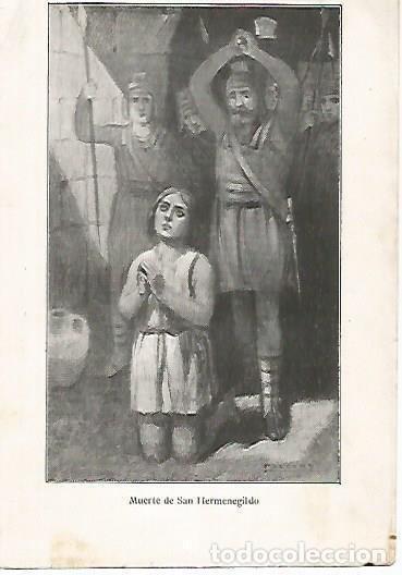 Postales: LAMINA 13787: Muerte de San Hermenegildo - Alfredo Opisso