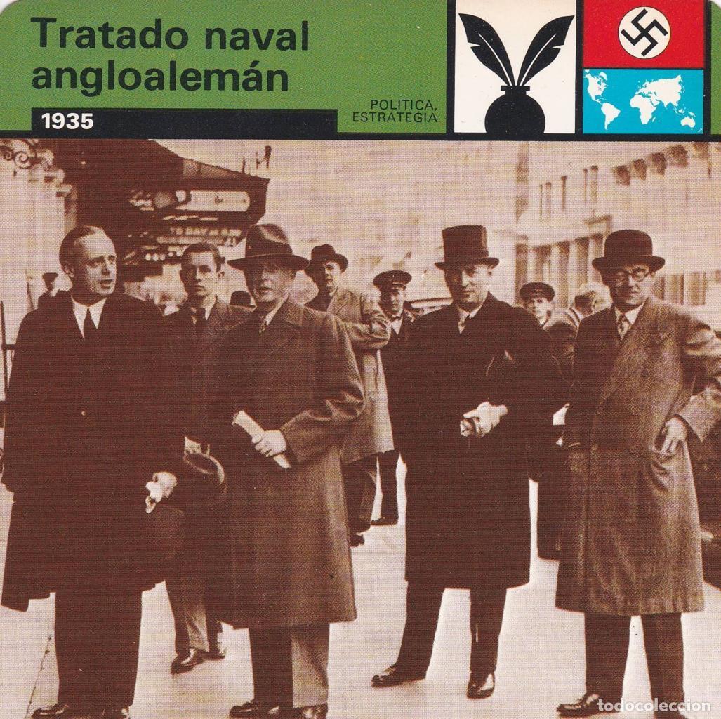 Postcards: FICHA POLITICA, ESTRATEGIA: TRATADO NAVAL ANGLOALEMAN. 1935 - NULL