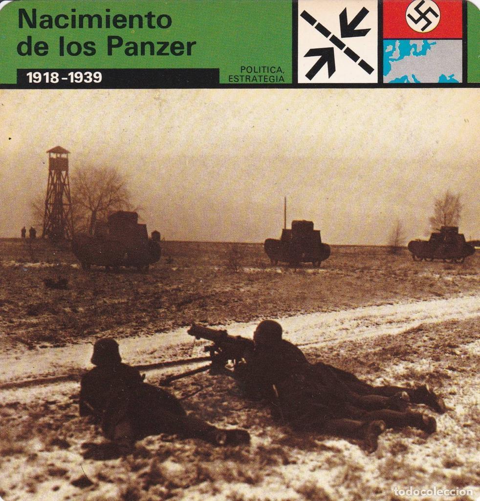 Postcards: FICHA POLITICA, ESTRATEGIA: NACIMIENTO DE LOS PANZER. 1918-1939 - NULL