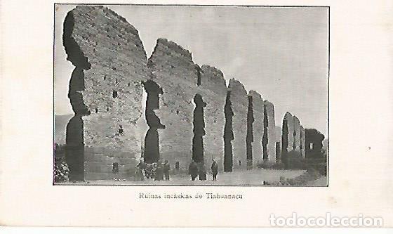 Cartoline: LAMINA 13814: Ruinas incas de Tiahuanacu, Bolivia - Alfredo Opisso