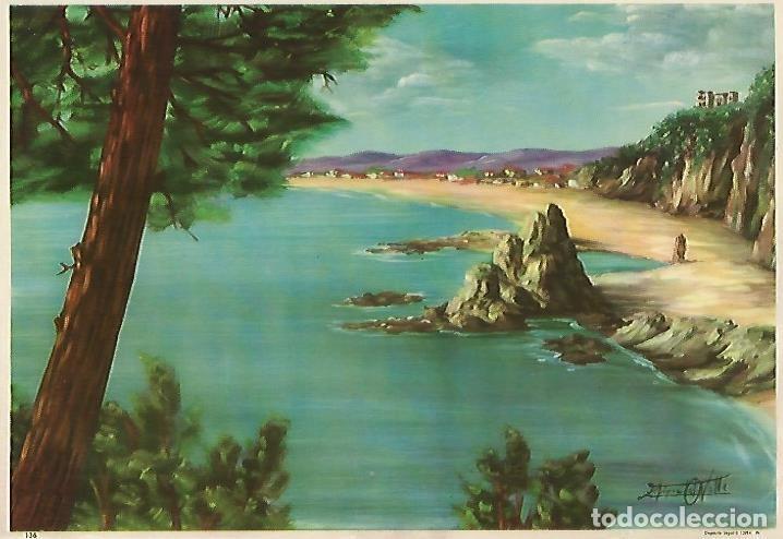 Postcards: LAMINA 13873: Playa, por Lopez Nalle. Numero 1366 - NULL