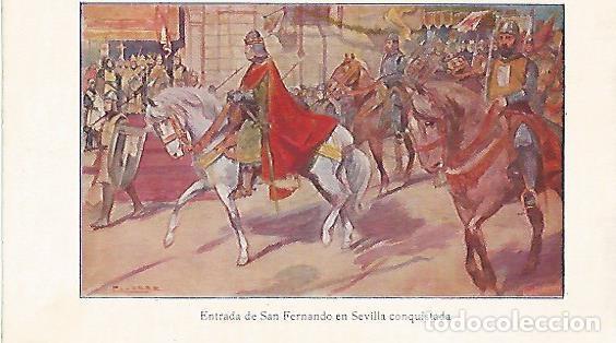 Postcards: LAMINA 13839: Entrada de San Fernando en Sevilla - Alfredo Opisso