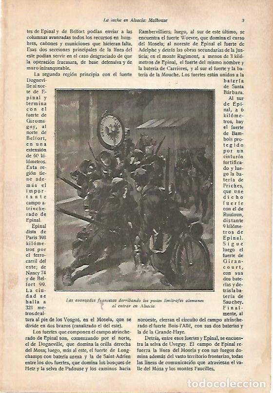 Postcards: LAMINA 13615: Soldados franceses derribando los postes alemanes en Alsacia - E. Diaz-Retg