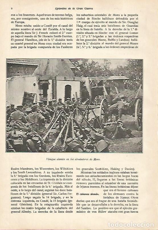 Postcards: LAMINA 13608: Vivaque de Alemania en los alrededores de Mons - E. Diaz-Retg
