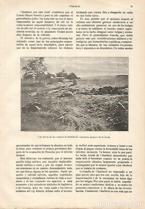 Postcards: LAMINA 13603: Charleroi despues de la batalla - E. Diaz-Retg