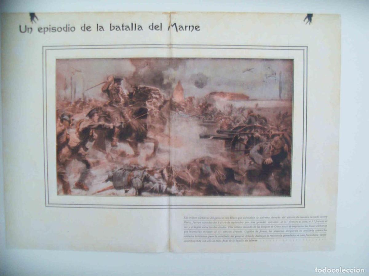 Cartoline: LAMINA 13718: Un episodio de la Batalla del Marne - E. Diaz-Retg