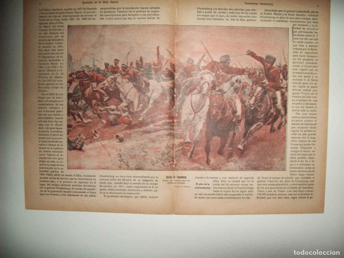 Cartoline: LAMINA 13668: Batalla de Tannenberg - E. Diaz-Retg