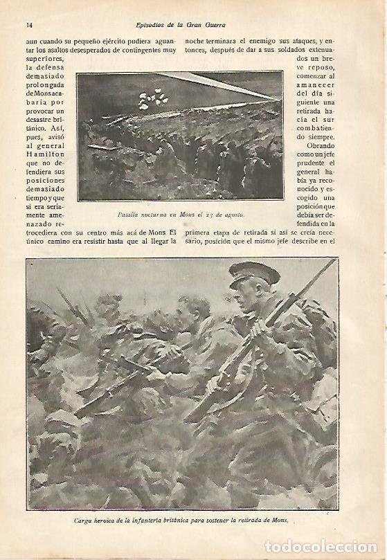 Cartoline: LAMINA 13611: Bata&ntilde;a nocturna en Mons el 23 de agosto de 1915 y carga britanica - E. Diaz-Retg