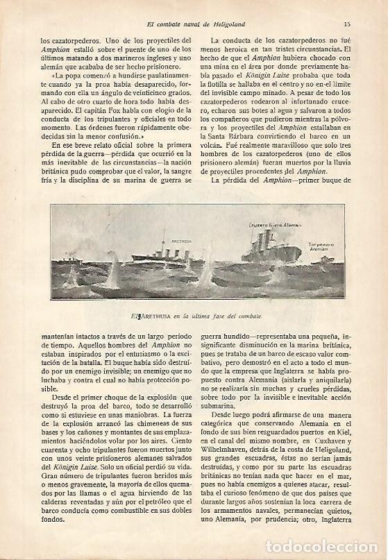 Cartoline: LAMINA 13683: El Arethusa en combate - E. Diaz-Retg