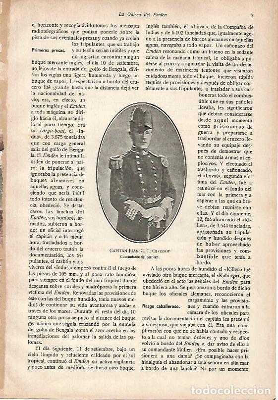 Cartoline: LAMINA 13694: El Capitann Juan C. T. Glossop, comandante del Sydney - E. Diaz-Retg