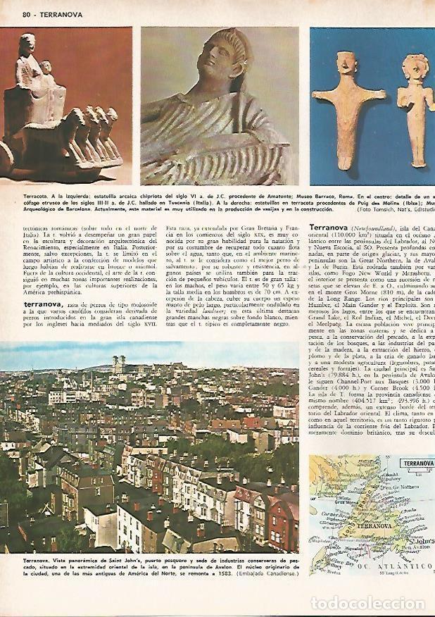 Postcards: LAMINA MONITOR 0701: Estatuilla de Chipre del siglo VI a.C., sarcorfago etrusco y vista de Saint Joh