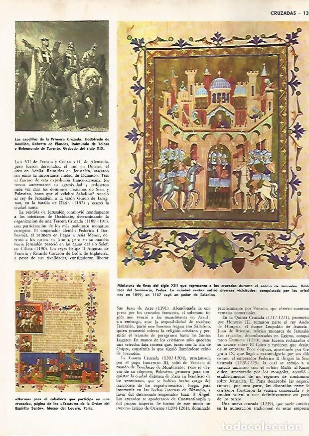 Postcards: LAMINA MONITOR 0816: Miniatura del asedio de Jerusalen, Godofredo de Bouillon y Roberto de Flandes -